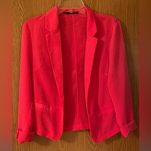Maurices Versa Open Front Blazer. Size Medium. Color- Hot Pink